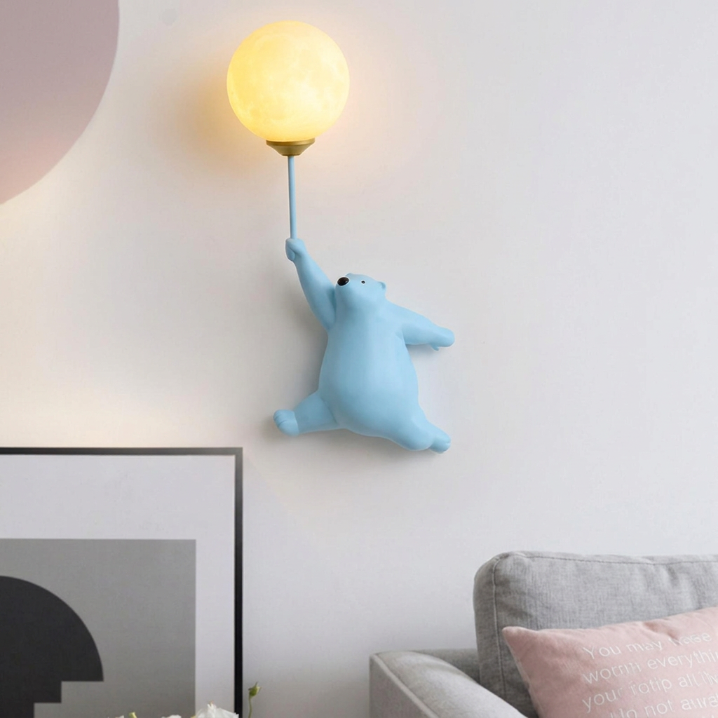 Balloon Bear Wall Light