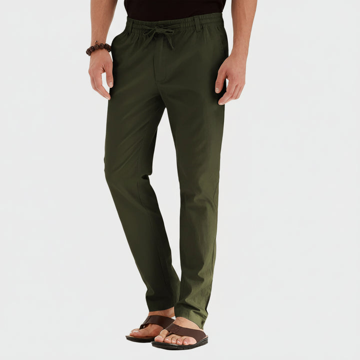 Casual Summer Pants with Elastic Waistband for Men