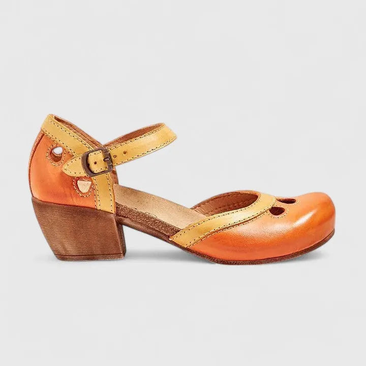Isidora Women's Ankle Strap Block Heel Sandals