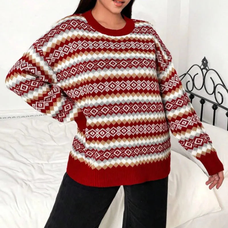 Jardena Women's Fair Isle Knit Sweater
