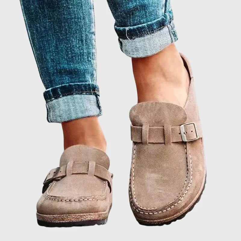 Kendra Women's Buckle Strap Mule Clogs