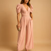 Flattering Puff Sleeve fit Jumpsuit for Women