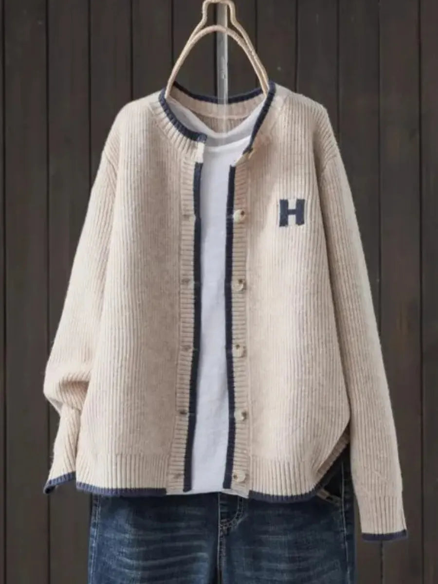 Larisa Women's Button-Down Ribbed Knit Cardigan