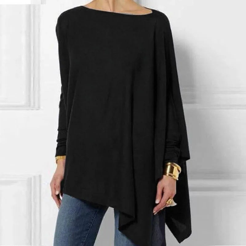 Lili Women's Asymmetrical Long Sleeve Top
