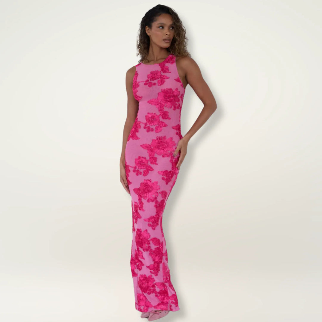 Lily Women's Floral Sleeveless Maxi Dress