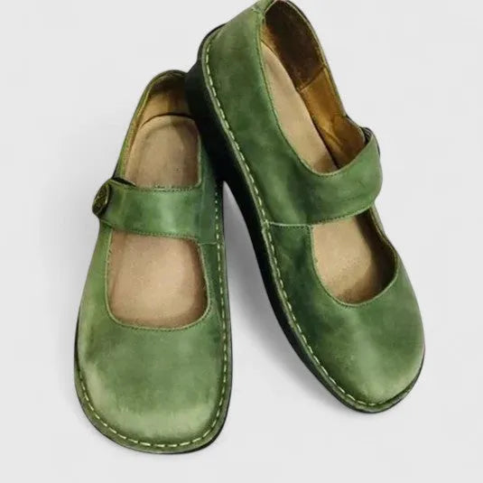 Lisa Women's Strap Suede Mary Jane Shoes