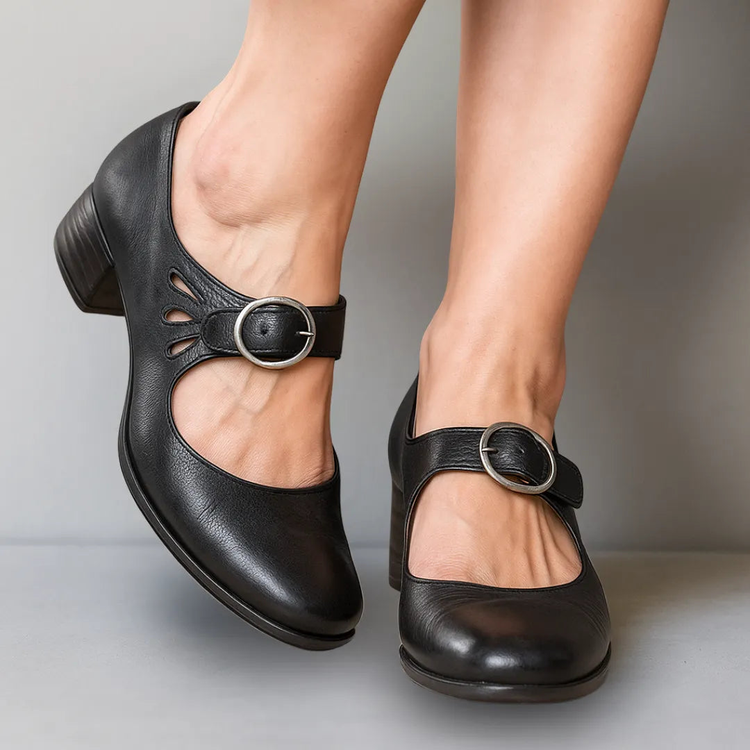 Lorraine Women's Mary Jane Pumps with Ankle Strap