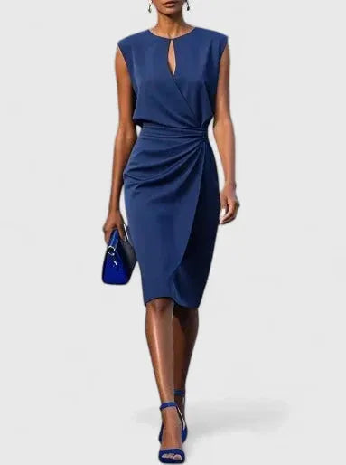 Mayim Women's Sleeveless Wrap Midi Dress