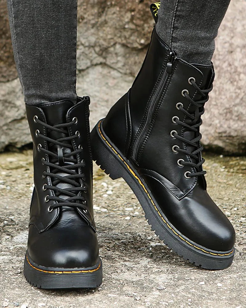 Melusine Women's Lace-Up Platform Ankle Boots