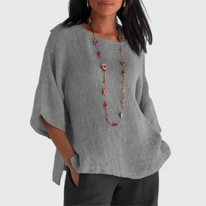 Mireille Women's Oversized Linen Blouse