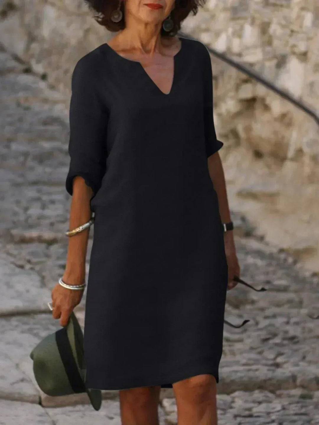 Odile Women's V-Neck Shift Dress