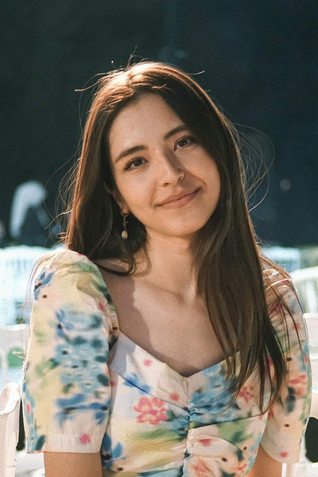 Floral midi dress