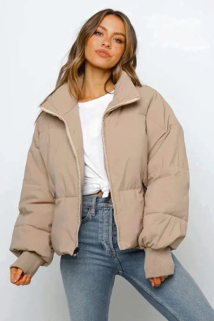 Quintina Women's Cropped Zip Puffer Jacket