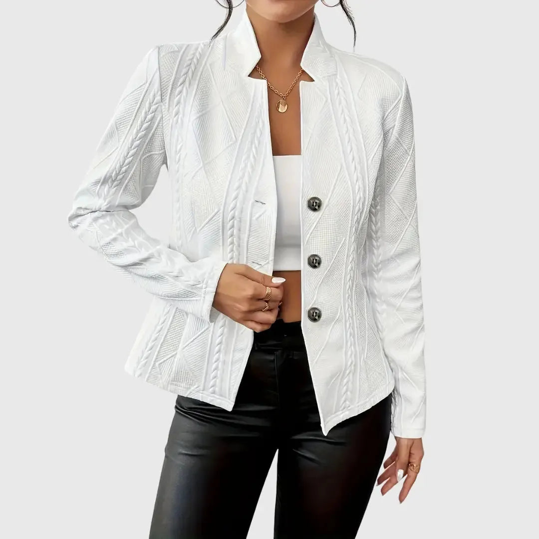 Reese Women's Double-Breasted Quilted Blazer