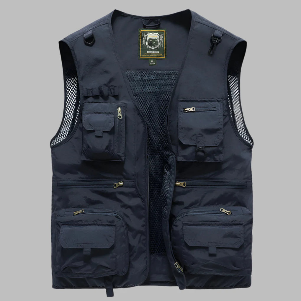 Multi‑Pocket Summer Vest for Men