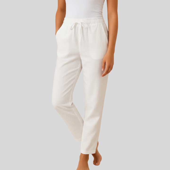 Effortless Elegance Linen-Blend Trousers for Women