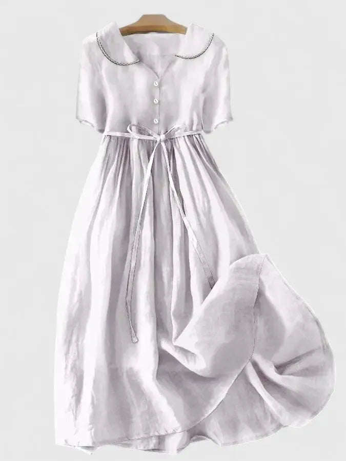 Whitney Women's Peter Pan Collar Midi Dress