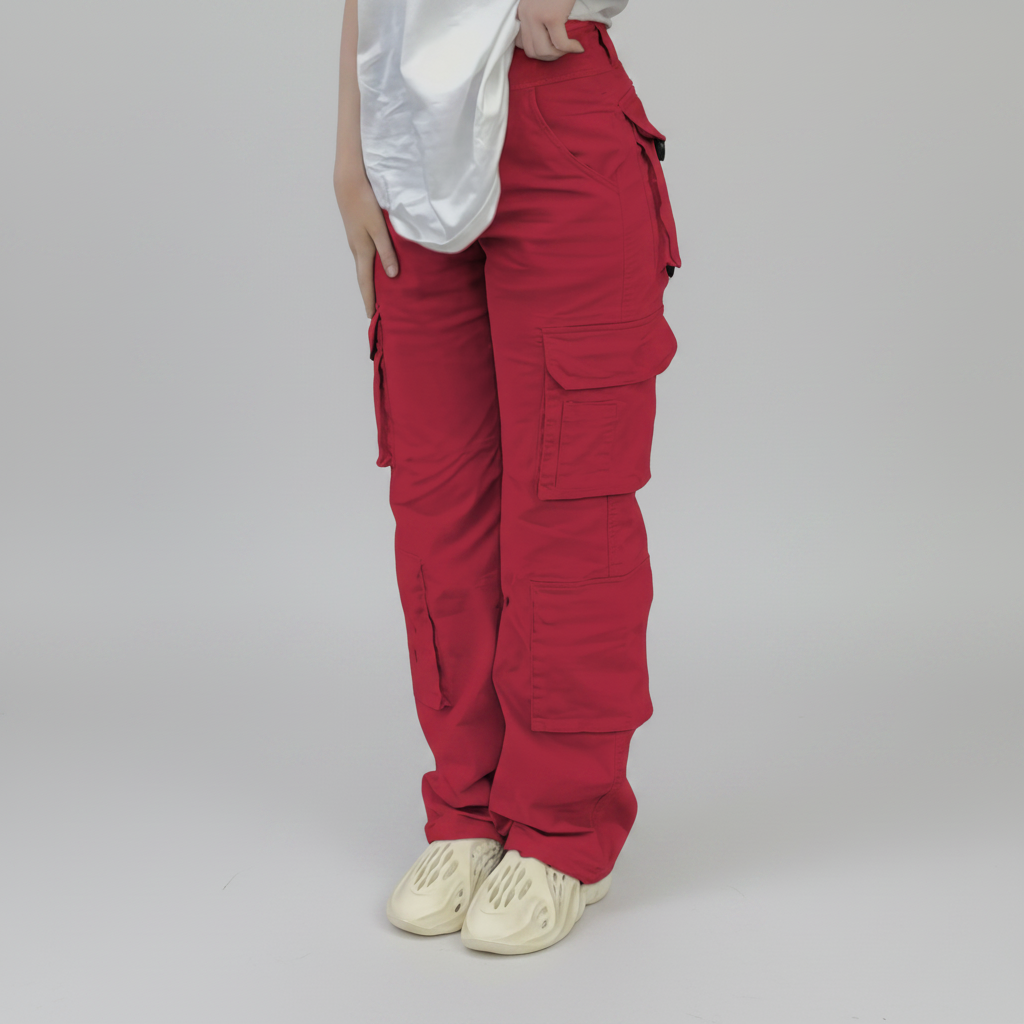 Women's High-Waist Cargo Pants